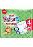 Goo.n Friend 4 Numara Külot Bebek Bezi - Cilt Dostu - 90 Adet